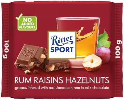 Ritter Sport - Rum Raisins & Nuts Chocolate - 100gr