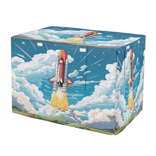 Housse de cage dessin animé fusée imperméable contre la pluie