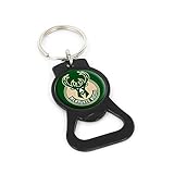 NBA Milwaukee Bucks Bottle Opener Keychain, Black
