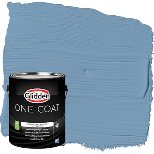 Glidden Interior Paint + Primer: Blue/Walden Pond, One Coat, Semi-Gloss, 1-Gallon