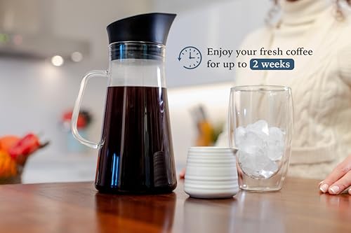 Cuiscent Cold-Brew Coffee Maker, 1350Ml Capacity,Stainless Steel 304 Filter thumb #5