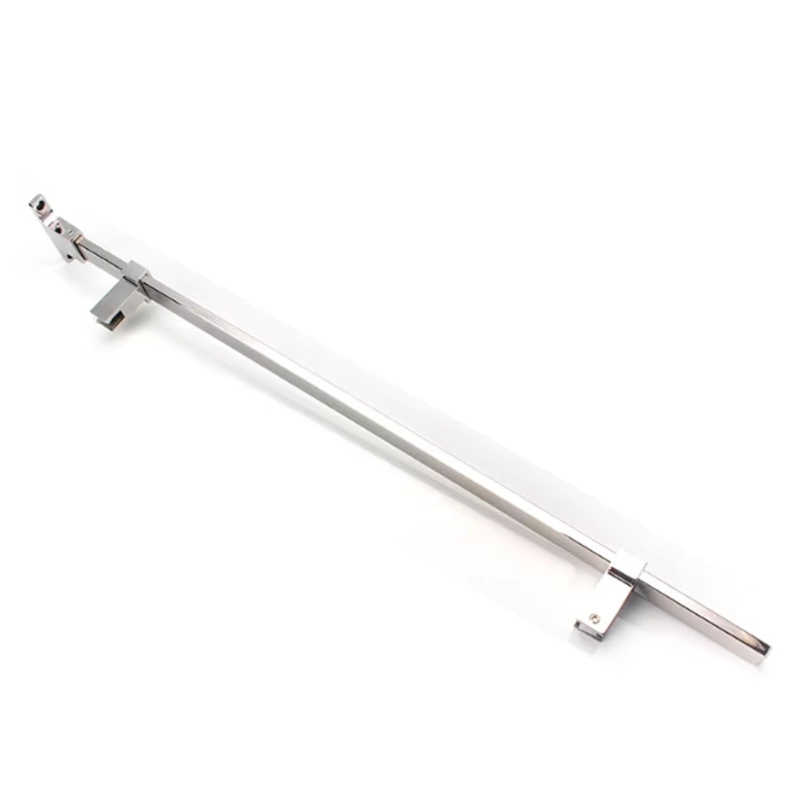 Support de porte de douche robuste noir de 90 cm pour cloison en verre résidentiel