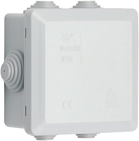 SMJ ELECTRICAL EPJBS6 5 Way Junction Box, IP55 Rated 80x80x45mm