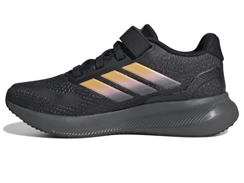 Image of adidas Kids' Marvel Run Falcon 5 Elastic Lace & Strap Shoe
