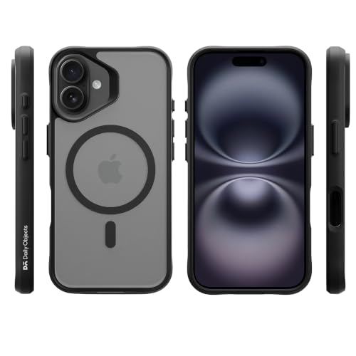 Image of DailyObjects Polycarbonate Case for iPhone 16 Compatible with Mag-Safe Wireless Charging, Hybrid Clear Slim Shockproof Back Cover