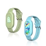 Silikonarmbandhalter für Samsung Galaxy SmartTag2 2023, 2 verstellbare wasserdichte Armbänder & 2 Abdeckungen inkl. Anleitung. Kindersicheres Silikon, 360° Schutz, stoßfest & kratzfest (Grün + Blau)
