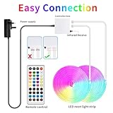 segrass LED neon Lights Strip 30M with Remote,APP Control,24v RGB Rope Light Strip IP65 Waterproof Flexible Neon Strip LED Lights for Bedroom,Room,Outdoors Decor(2 Rolls of 50ft) - Image 7