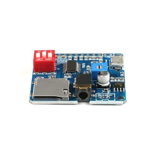 JESSINIE DY-SV5W Voice Playback Module MP3 Player Music Voice Board IO Trigger UART Serial Adapter Control Playback Module Sound Board Micro USB I/O Broadcast Function Amplifier Board Support 32G Card - Thumbnail 5
