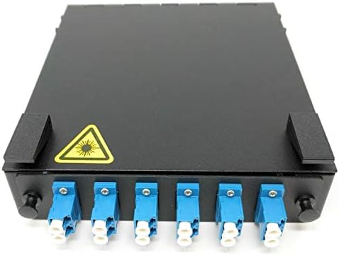 Ultra Spec Cables Wall Mount Fiber Enclosure with Spool and Loaded 6 Port LC-UPC Singlemode Duplex LGX Panel
