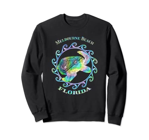 Tortuga tribal colorida de Melbourne Beach Florida Vacation Sudadera