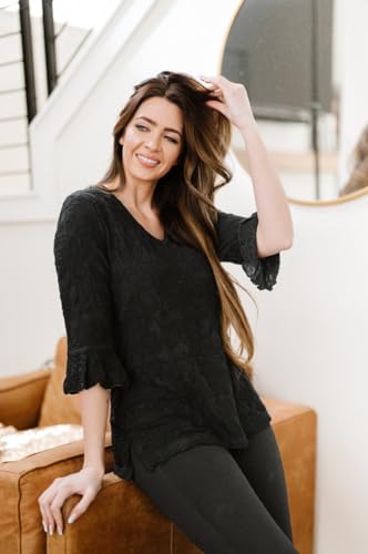 Image of SNO SKINS Dream Catcher Long Sleeve Top with Lettuce Edge