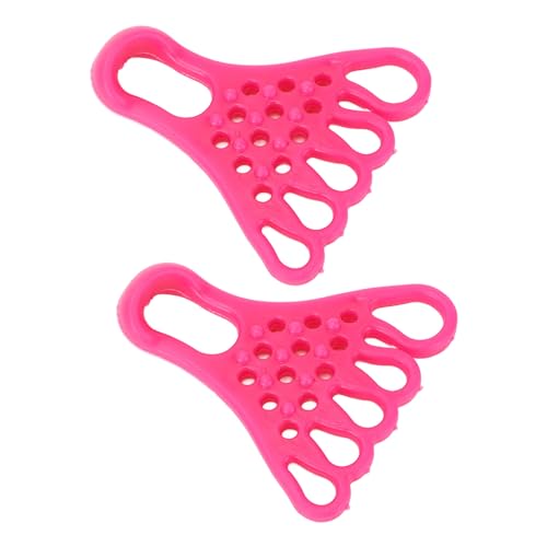 Separador y Estirador de Dedos para los Pies, Dispositivo Elástico de Relajación Muscular en TPR, Multifuncional, para Reducir el Dolor y Corregir el Valgo, Ideal para Fitness (Rojo Rosa) miniatura 4