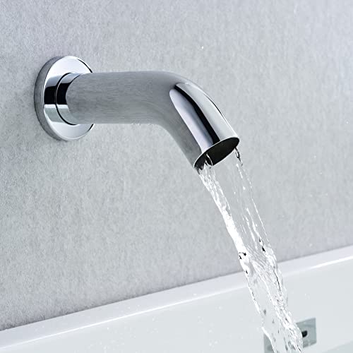 Image of sumerain Rain Shower System with Tub Spout, Tub Shower Faucet Set with 8 inches Shower Head and Hand Shower, Valve Included Chrome