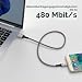 Micro USB Kabel,2m micro usb Nylon Ladekabel High Speed Android Handy Ladekabel usb kabel für Samsung Galaxy S7/S6/S4/J7/J5/Note 5,Nokia,Kindle,Tablet,LG,HT...