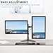 VIVO Dual 13 to 30 inch Monitor Free-Standing Mount, Fully Adjustable Desk Stand, Holds 2 Flat or Curved Display Screens, STAND-V102F
