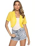 🌴【Ocasión】Chaqueta corta de gasa para mujer elegante es adecuada para bodas, citas, fiestas de fin de semana, ocio, compras, aniversario, trabajo, vacaciones, escuela, etc.