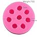 2-Pack Small Size Blueberry & Raspberry Fondant Molds - MoldFun Berry Silicone Mould for Gum Paste, Cupcake Decorating, Polymer Clay, Chocolate, Candy, Gummy (Pink/White)