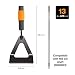 Fiskars Azada ergonómica, Cabezal de herramienta QuikFit, Largo: 12,5 cm, Cabeza de...