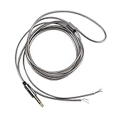 Cable de Auriculares HiFi 3.5mm Jack Auriculares Auriculares Cable de Audio Reparación Cable de Repuesto Cable HiFi Auriculares Cable - Gris