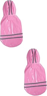 Ipetboom 2 Peças Capa De Chuva Amarela Capa De Chuva Amarela Capa De Chuva Para Cães Pequenos Capas De Chuva Para Cães Médios Terno De Chuva Para Cães Jaquetas De Chuva Para Cães Pequenos