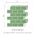 VaryPaper 10 Sheets Light Green Subway Tile Peel and Stick Backsplash Self Adhesive Wall Tiles for Bathroom Kitchen Waterproof Removable Stick on Back Splash Sticky Tiles for Walls Stove 12"x12"