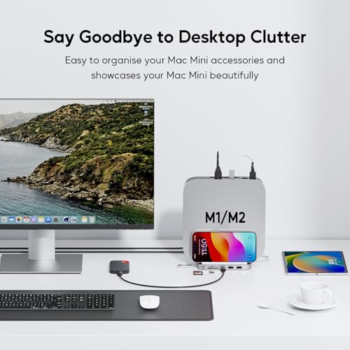 Image of Mac mini Hub with M.2 NVMe 4TB SSD Enclosure for 2018 Later Mac mini M1 /M2