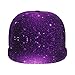 Fashionable Baseball Cap Beautiful Purple Glitter Sparkles Pattern Dad Hat for Boys and Girls, Relaxed Fit Breathable Moisture Wicking Sports Cap Headwear
