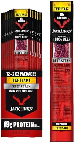 Jack Link's Teriyaki Beef Jerky Steaks - (12 Pack) 2 oz
