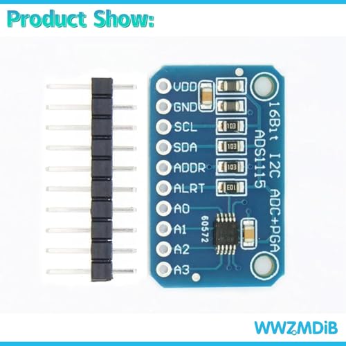 Image of ADS1115 16 BIT I2C ADC 4 Channel Module Pack of 3 for Rduino Projects, Low Current Consumption and Wide Supply Range