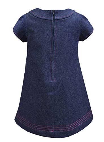 Image of A.T.U.N. (ALL THINGS UBER NICE) Girls Polka Dot Cotton A-Line Short Sleeve Casual Dress