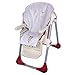 Babysanity rivestimento copri seggiolone pappa universale in morbida spugna di cotone colore Bianco