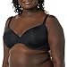 Amazon Essentials Women's Demi Cup Microfibre Bra with Adjustable Straps, Pack of 2, Dark Taupe, 36C