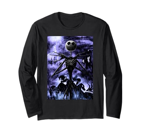 T-shirt Nightmare Before Christmas manches longues doux anti-irritation Jack Skellington