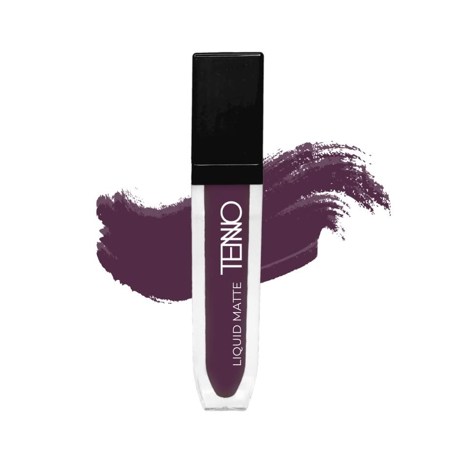 TENNO Mini Ice Candy Liquid Lipstick, Matte Finish, 16 Hrs Stay, 4Ml, Fine Wine