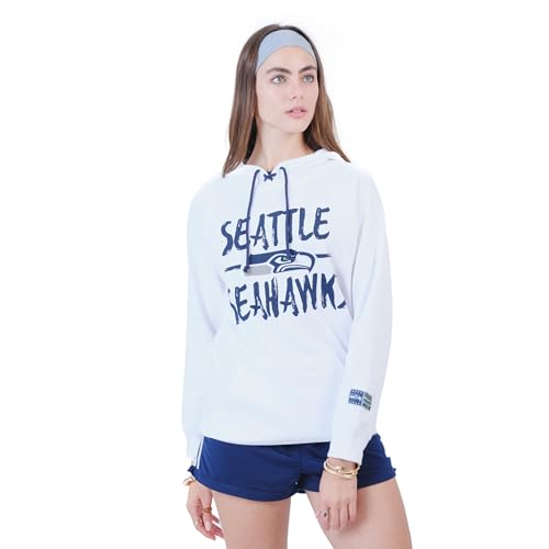 Sudadera con capucha NFL para mujer Ultra Game con cuello anudado