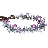 MOSTORY Mushroom Fascinator Circlet Fairy Forest Crown Headband Lavender Mossy Headpiece Woodland Elf Cosplay Circlet Costume Accessory for Women s Maternity Wedding Bridal Party