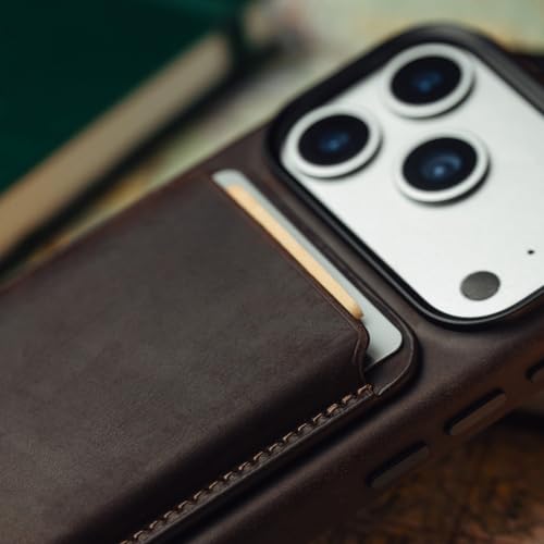 KORDIZ MagSafe Leather Wallet Rustic