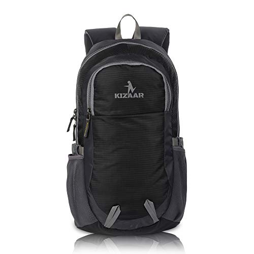 Kizaar 35Ltrs Classic Backpack, Water Repellent Backpack, Outdoor Laptop Backpack, Casual Bag,School Bag, Office Backpack, Business Bag, College Bag with Radium Strip (Black Grey 2) (B08SMJ3M3X) Amazon Price History, Amazon Price Tracker