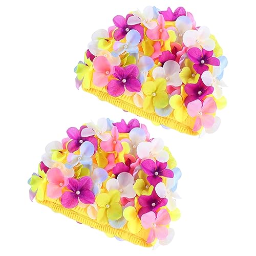 Bonnet de bain pour femme à fleurs idéal pour vos séances de piscine et d'aquagym