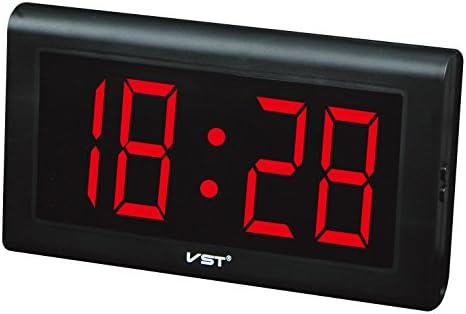 Electronic Led Digital Desk Clocks Wall Decorative Extra Large 4" LED Numbers Display,Only time Function,Military Time