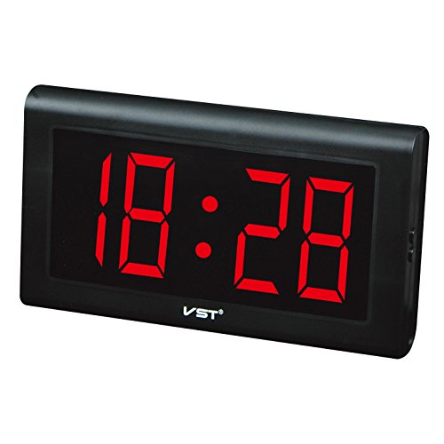 Electronic Led Digital Desk Clocks Wall Decorative Extra Large 4" Led Numbers Display,Only Time Function,Military Time #TOP2
