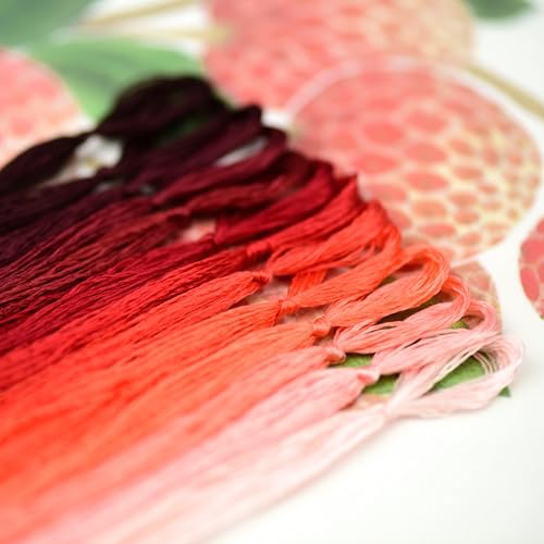 Image of Mulberry Silk Floss Embroidery Thread Floss-Cross Stitch Threads China Silk Woven Jewelry Threads DIY Sewing Kits (03)