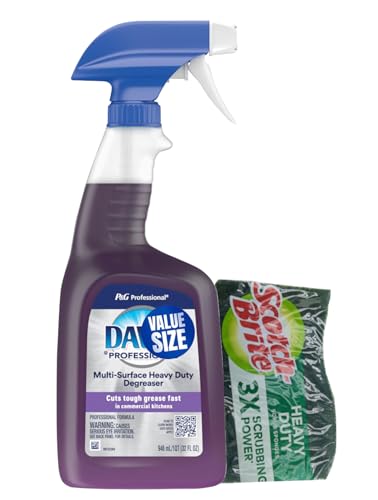 Dawn Professional Multi-Surface Heavy Duty Degreaser Spray 32 Fl Oz bundled with Heavy Duty Scotch Brite Sponge - Image 8