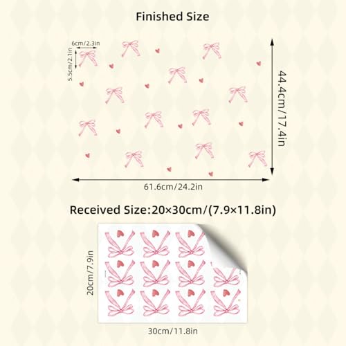 Vinilos Decorativos Pink Bow en Pack de 3 Piezas miniatura 2