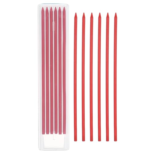 Mines de crayon de charpentier 2.8mm rouge mine solide pour dessin technique et construction