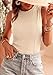 PRETTYGARDEN Sleeveless Tops for Women 2026 Summer Ribbed Tank Top Fitted Shirts Basic Tees Cute Spring Going Out Y2k Clothes (Beige,Small)