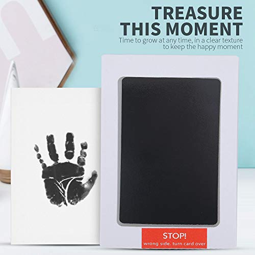 muxiao Almofada de tinta Clean Touch para impressões de mãos e pegadas do bebê – Carimbo de mão e pé