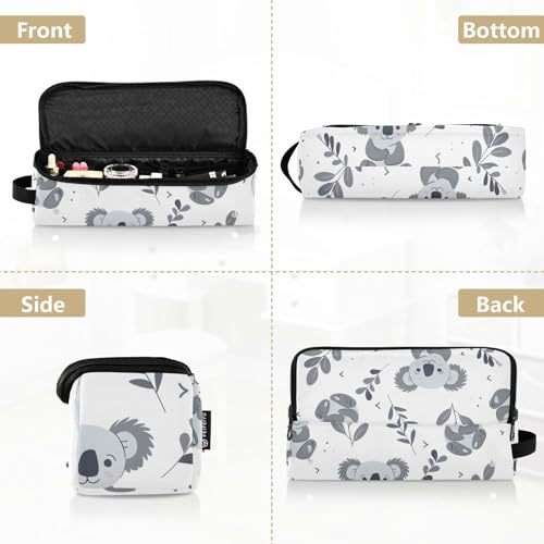 Organizador de herramientas para peinado de cabello con diseño de koala y hojas, Gris, portátil con tapete resistente al calor para plancha alisadora, rizador y otras herramientas de peinado miniatura 5