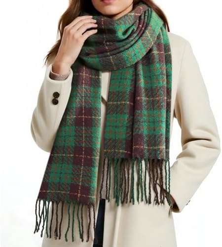 Winter Scarf for Women Fashion Plaid Womens Scarfs, Shawls and Wr...