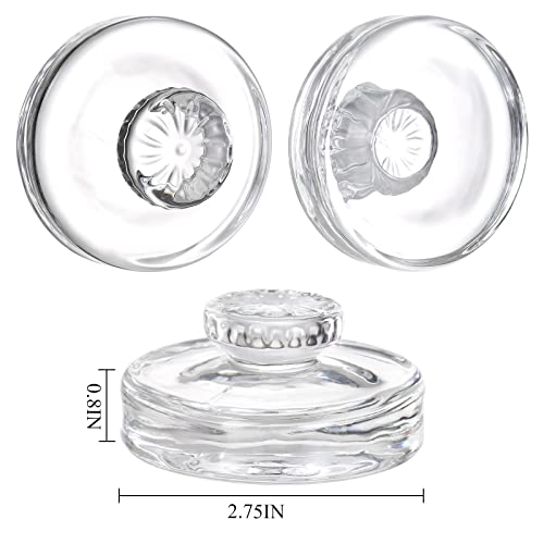 Cedilis 9-Pack Glass Fermentation Weights with Easy Grip, Heavy Glass Lids, Wide Mouth Mason Jar Kit